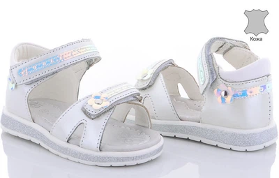 Кожаные босоножки Clibee NAB30-white 22 Белый