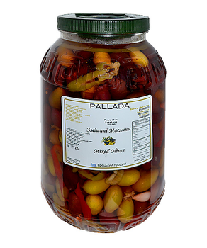 Оливки PALLADA асорті Pelopannes 2,2 кг