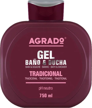 Гель для ванни та душу Agrado Traditional Bath and Shower Gel традиційний 750 мл (8433295038045)