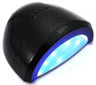 Профессиональная LED-лампа для полимеризации геля Sun One (2 в 1) черная 48W