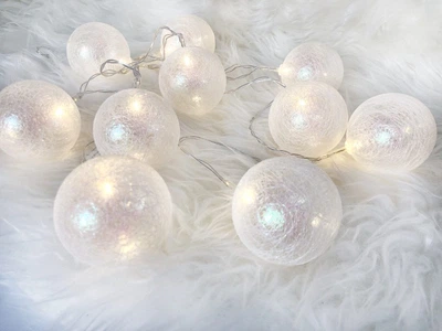 Гірлянди декоративні Cotton Balls 10 led #26