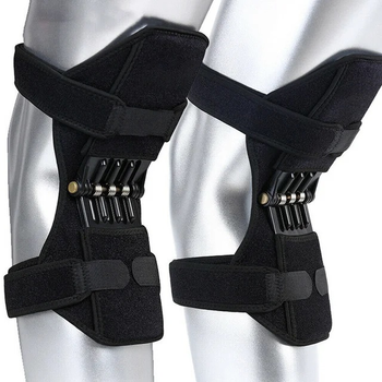 Коленные стабилизаторы подколенные бионические Powerknee Nasus Sports Pro для поддержки коленного сустава с антибактериальным покрытием 2шт. Black (WB572642)