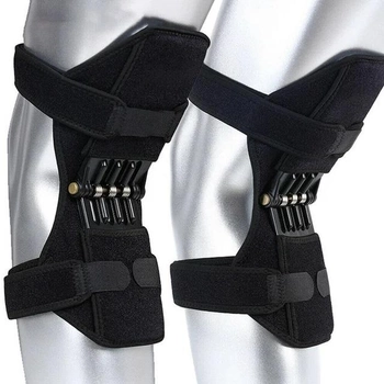 Коленные стабилизаторы подколенные бионические Powerknee Nasus Sports Lite для поддержки коленного сустава с антибактериальным покрытием 2шт. Черные (WB572644)