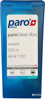 Зубна нитка Paro Swiss classic-floss вощена 200 м (2100000018680)