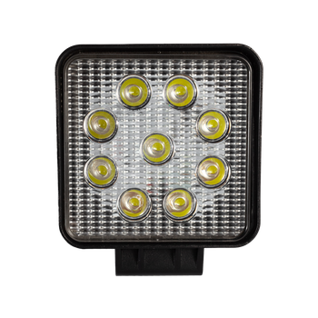 Универсальная LED фара квадратная 27W, 9 ламп, широкий луч 10/30V 6000K