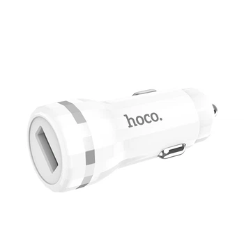 Автомобильное зарядное устройство hoco Z27A Staunch QC3.0 White