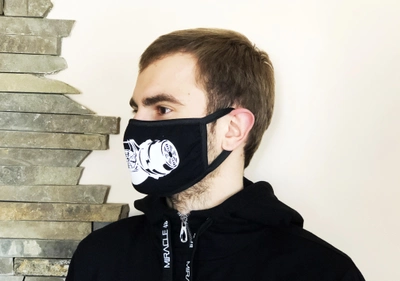 Двухслойная маска Miracle Mask черная (Z04)