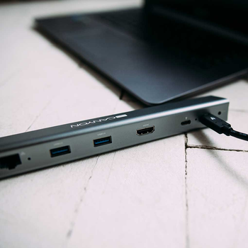 Мультипортовая док-станция Canyon 6-в-1 USB Type C (CNS-TDS06DG)