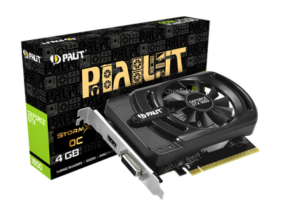 Видеокарта Palit StormX OC GeForce GTX 1650 OC 4Gb DDR5 128-bit DVI/HDMI 1725/8000 MHz (NE51650S06G1-1170F)