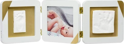 Набор для создания отпечатка ручки и ножки малыша Baby Art Тройная рамка Золотой Кант (3601098600) (3220660318988)