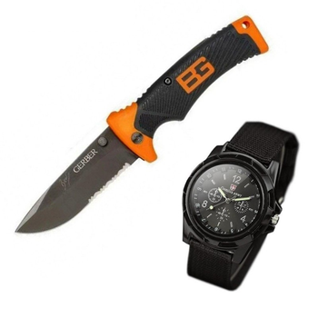 Набор нож Gerber Bear Grylls Ultimate и часы Swiss Army