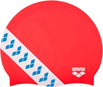 Шапочка для плавания Arena Team Stripe Cap 001463-477 Red (3468336074473)