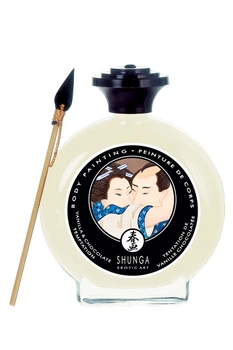 Шоколад для рисования Shunga White Chocolate & Vanilla Bodypainting