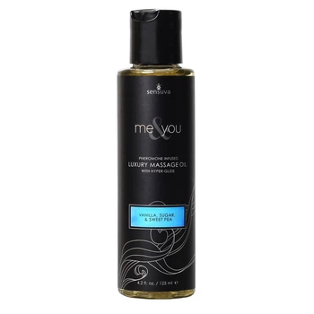 Масажне масло Sensuva Me & You Vanilla, Sugar & Sweet Pea з феромонами 125 мл