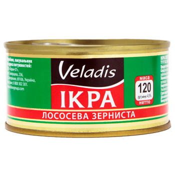 Икра Veladis лососевая горбуши 120гр