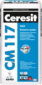Клей для плитки Ceresit СМ 117 Flex 5 кг Серая (CR1594940)