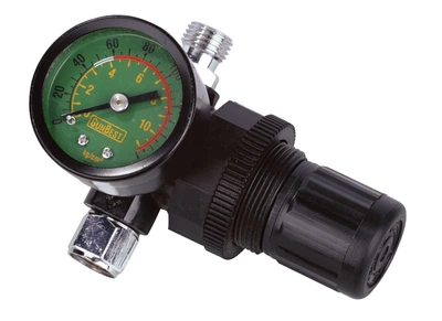 Редуктор MasterTool GM с манометром для краскопульта 0-10 бар, 1/4" (Арт.: 80-8918)