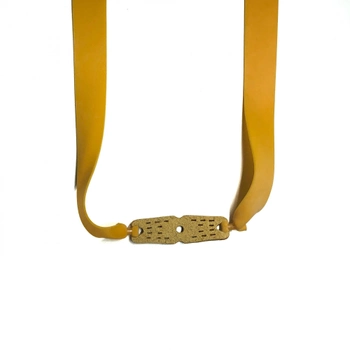 Плоская резинка для рогатки натуральный латекс желтая (OK2214830266)