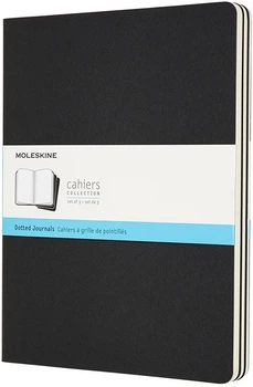 Набор записных книг Moleskine Cahier 19 x 25 см 3 шт по 120 страниц в точку Чёрный (8058341719220)