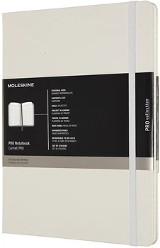 Записная книга Недатированная Moleskine PRO 19 x 25 см 192 страницы Серая (8058647620824)