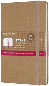 Нотатник Moleskine Two-Go 11.5 x 17.5 см 144 сторінки Бежевий (8058647620206)