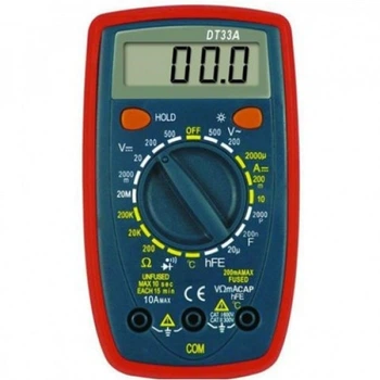 Цифровой мультиметр Digital Tech DT33A с подсветкой