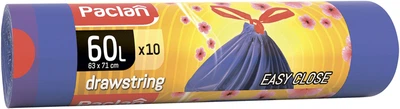 Мішки для сміття Paclan Aroma із зав'язкою 60 л 10 шт. (5900942136919)