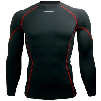 Рашгард с длинным рукавом Btoperform PX-KRL (XL) Черный с красным