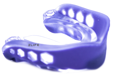 Капа для бокса гелевая двухкомпонентная 2Life Фиолетовый (n-521)
