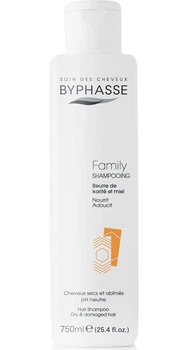 Шампунь для всієї родини Byphasse Family Shampoo Shea Butter And Honey 750 мл