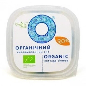 Сир кисломолочний Органік Мілк органічний 9% 300г