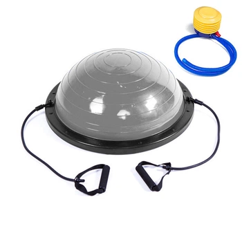 Полусфера YogaLife Bosu Ball 60 см серая (балансировочная платформа, тренажер-балансир БОСУ)