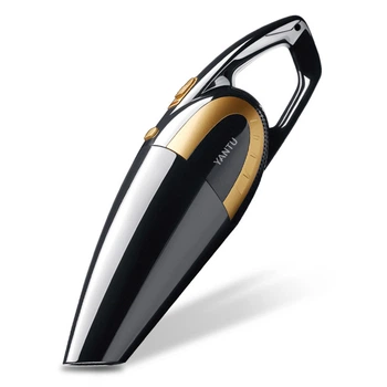 Автомобильный пылесос YANTU E03 Black + Gold 80 Вт НЕРА фильтр
