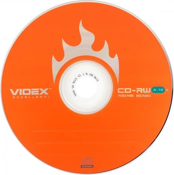 Компакт диск Videx CD-RW 700 Mb 4-10x bulk 10