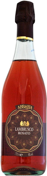 Вино ігристе Abbazia Lambrusco Rosato рожеве напівсухе 0.75 л 8% (8001592000784_8001592005390)