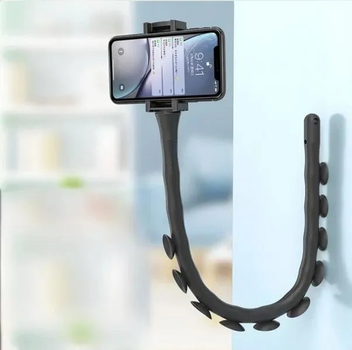 Гнучкий тримач для телефона Cute Worm Lazy Holder, присосок, 360 градусів (51,00 х 1,74 х 1,74 см)