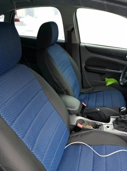 Авточехлы на Chery Tiggo 2006-2015 Auto Style автоткань темно синие