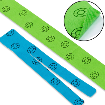 Набір Кинезио тейп преднарезанный LEG (Kinesio tape) /2 еластичний пластир (тип V-15см, тип I-58,5 см)
