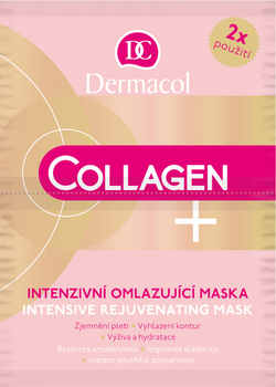 Маска Dermacol Collagen Plus омолаживающая интенсивная 2 х 8 г (8595003110402)
