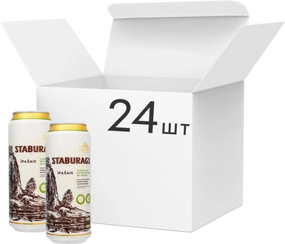 Lacplesis Staburags Ipasais світле фільтроване 0,5 л × 24