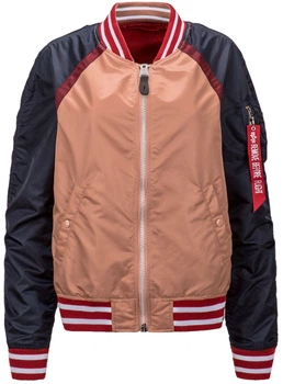 Бомбер Alpha Industries L-2b Raglan W WJL48500C1 XL Rose Gold/Rep Blue/Beige