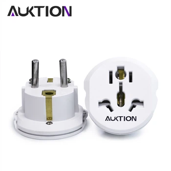 Переходник Auktion с US/UK/AU на EU вилку 16А White (JAUSUKAUW)