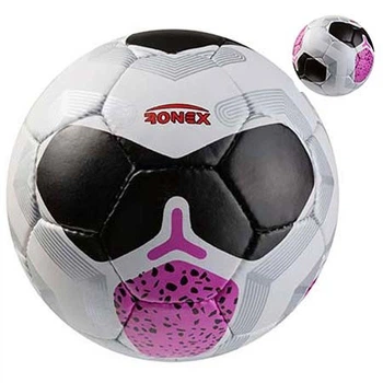 Мяч футбольный №5 Grippy Ronex NK черный/розовый RXG-29NP