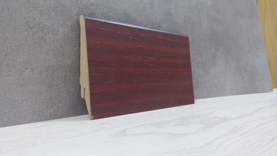 Плинтус Супер Профиль Махонь 2800x80x21 Темно рыжий 1682m