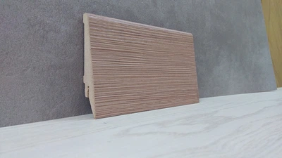 Плинтус Супер Профиль Фино Бронза 2800x80x21 Светло коричневый 1682fb
