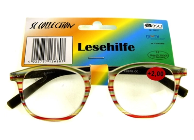 Очки для чтения +2,0 Jes collection болотный-разноцветный M17-270304