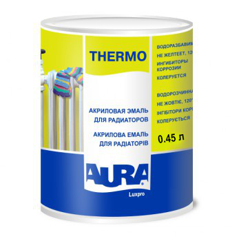 Акриловая эмаль для радиаторов AURA Luxpro Thermo 0.45 л