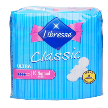 Гігієнічні прокладки Libresse Classic Ultra Clip Normal Dry 10 шт