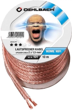 Акустический кабель Oehlbach 101 Speaker Cable 2x1.50 мм² Clear Spool 10 м (003635001011)