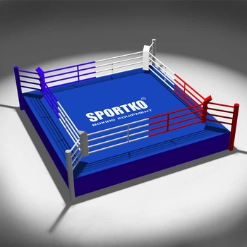 Боксерский Ринг ПРОФЕССИОНАЛЬНЫЙ SPORTKO 6х6х0,35м канаты 5х5 м.